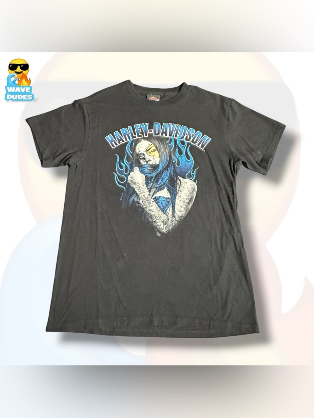 Mens Harley-Davidson 2018 Tatted Woman Flames T-Shirt